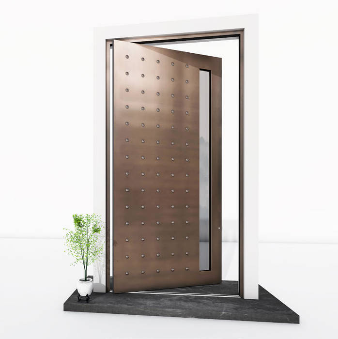 RK Pivot Door with liquid metal RK Exclusive Doors Front doors Aluminium/Zinc pivot,pivot doors,rk pivot doors,pivot door,front door,aluminium door,Haustür,Drehtür,Pivot Haustür,front door,exclusive door,beautiful door,facade,liquid metal,metal door,