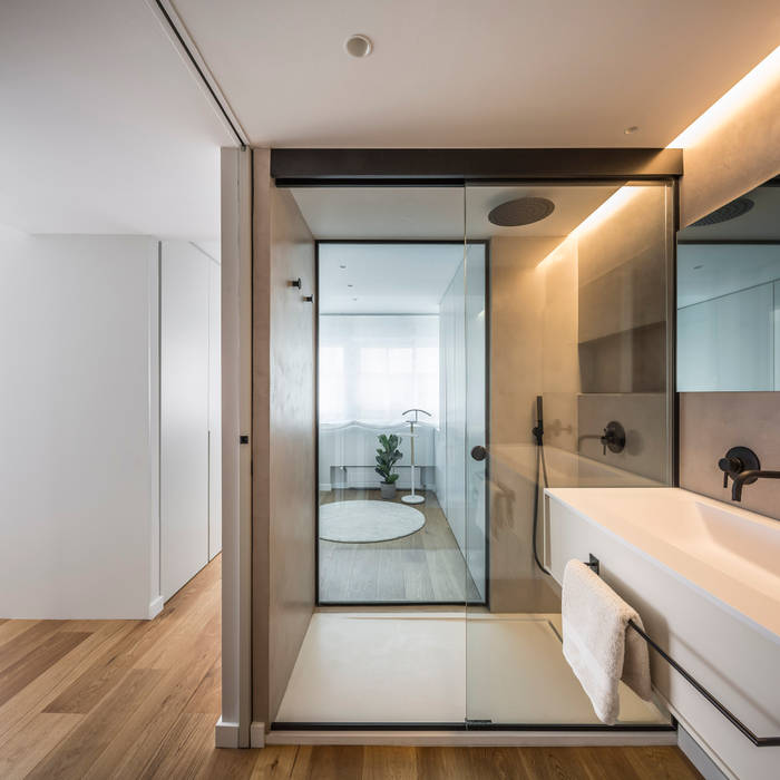 Casa Bazán, Destudio Arquitectura Destudio Arquitectura Modern style bathrooms