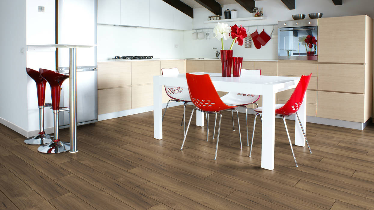 Floorwell Laminat PLUS Echtholz 2020 Kollektion, Floorwell Floorwell Modern dining room Engineered Wood Transparent