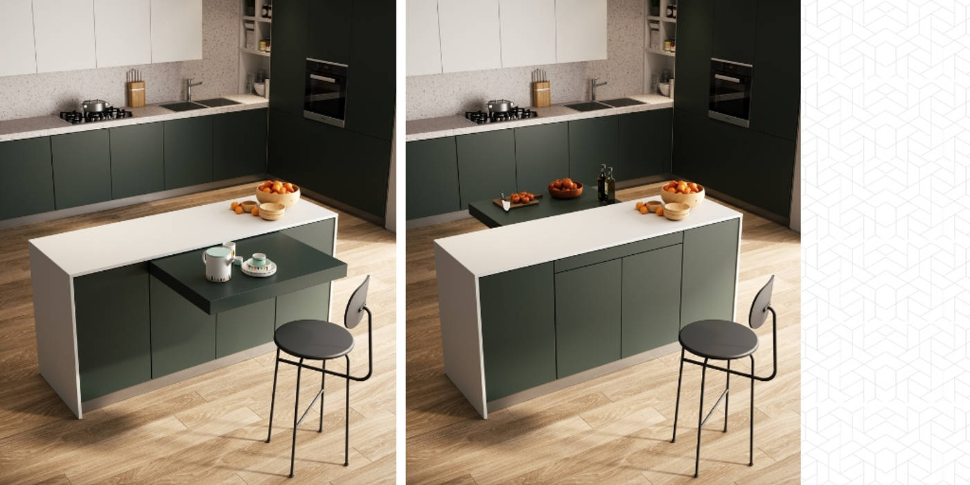 Top scorrevoli, Atim Spa Atim Spa Modern style kitchen Aluminium/Zinc Bench tops