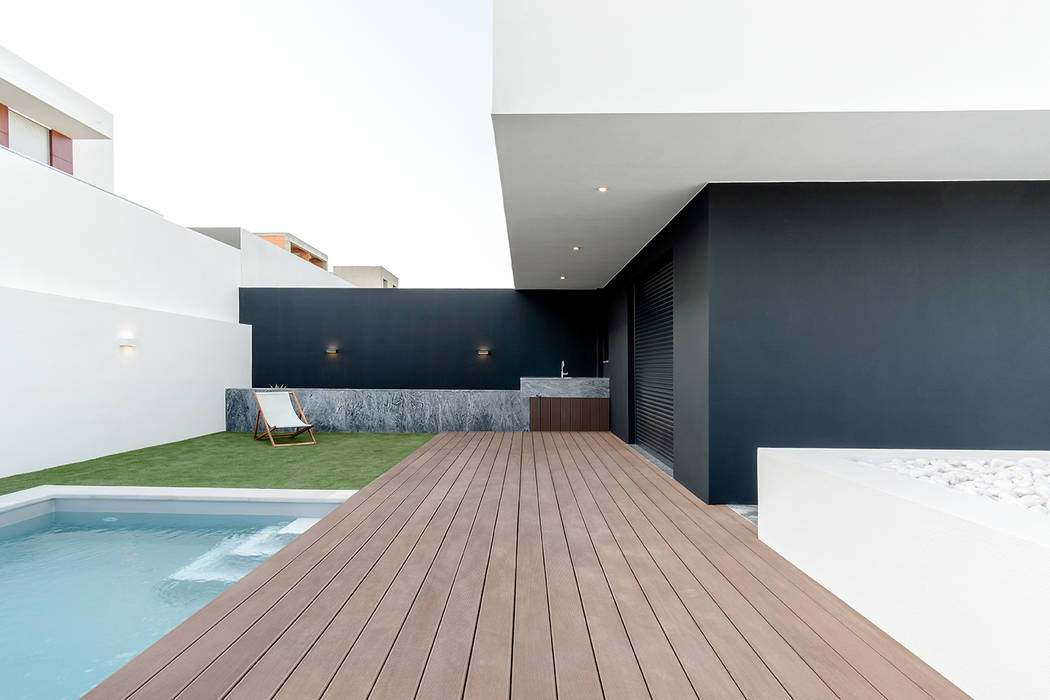 [i]da arquitectos Mediterrane balkons, veranda's en terrassen