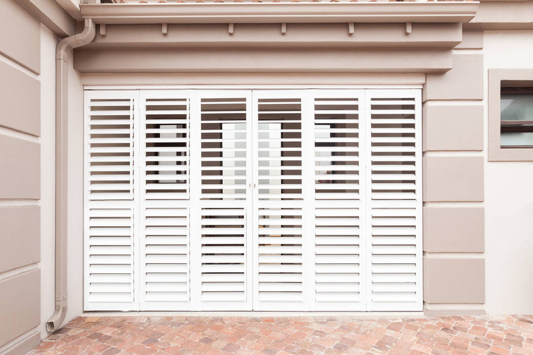 Aluminium shutters—yzerfontein, cape town—entrance house of supreme cpt