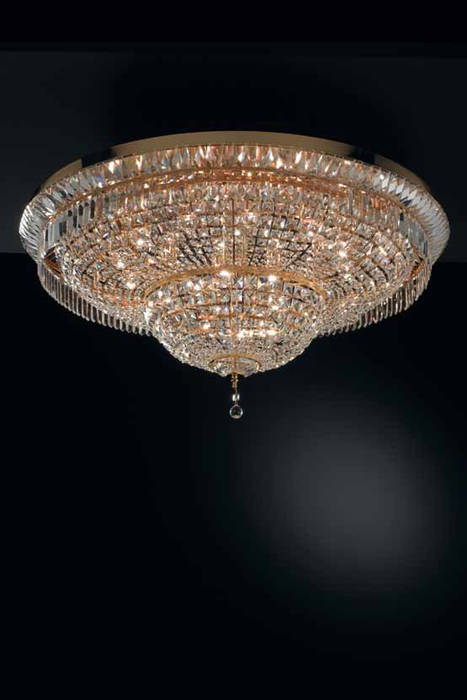 CRYSTAL CHANDELIER , MT ILLUMINAZIONE SRL MT ILLUMINAZIONE SRL Classic style living room