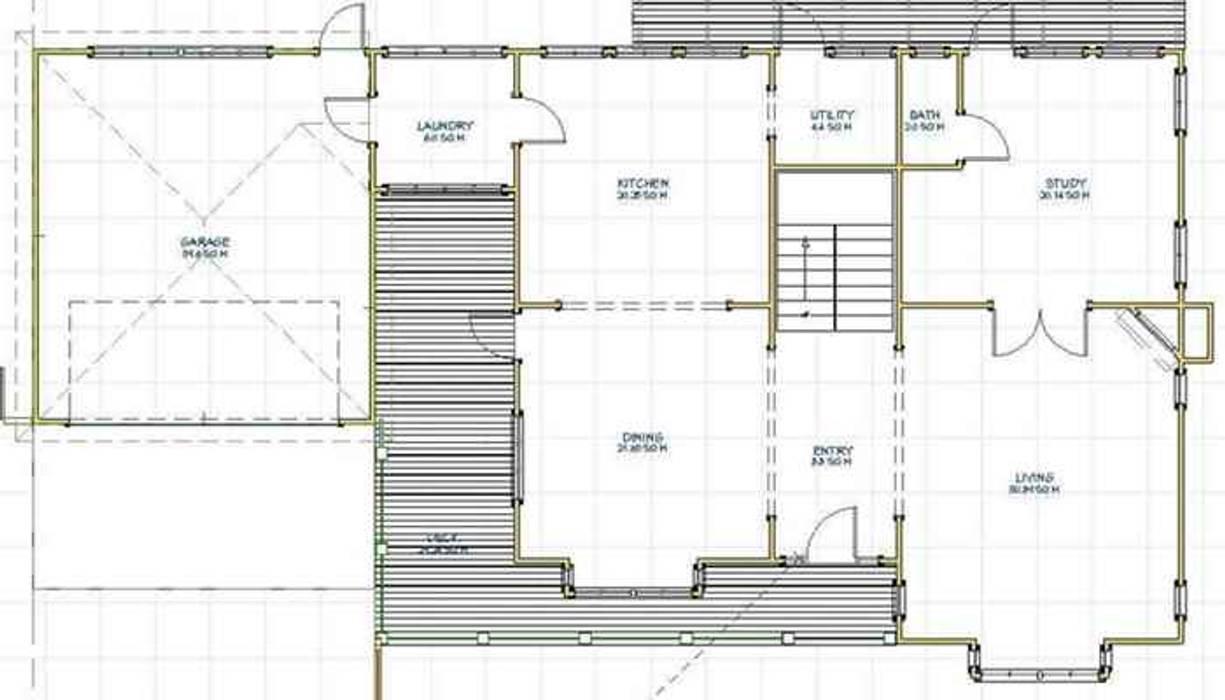 Schematic ground floor plan homify