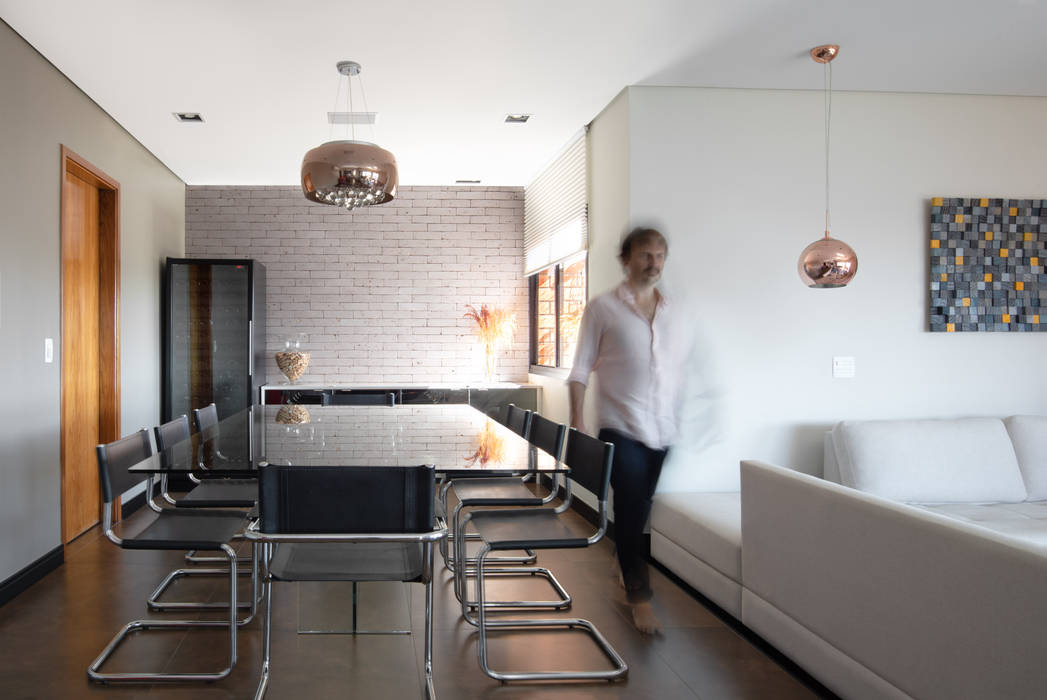 Projeto fotos - Apartamento em Moema - Arquiteto Gabriel Sébastien Abramin Fotógrafo de arquitetura Salas de jantar modernas
