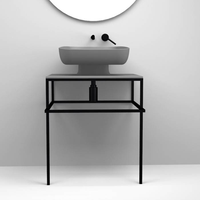 EXPO 60 : lavabo da appoggio moderno in ceramica tra classico e moderno , eto' eto' Ванна кімната Керамічні