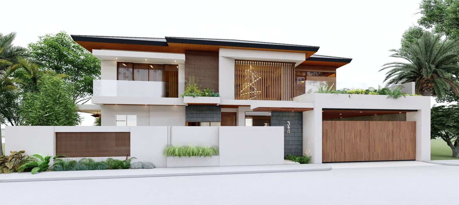 MANOR HOUSE, ezpaze design+build ezpaze design+build Asian style house