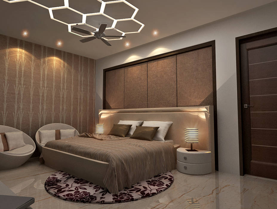 House Interiors in Jalandhar,Punjab Design & Creations Small bedroom