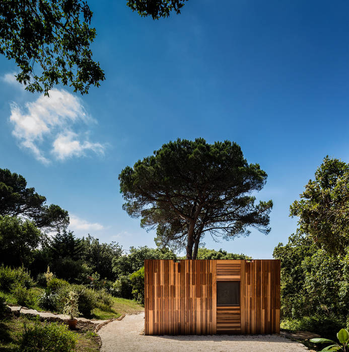 por Studio A+1 Rústico Madeira Efeito de madeira