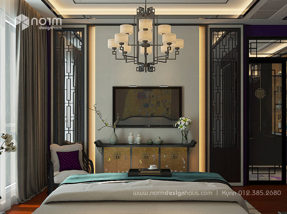 Pavilion Hilltop, Indochine Style Norm designhaus Asian style bedroom