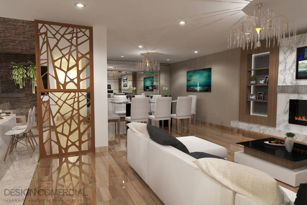 Proyecto de Diseño e Implementación Casa de la Molina, Design Comercial Design Comercial Modern Living Room