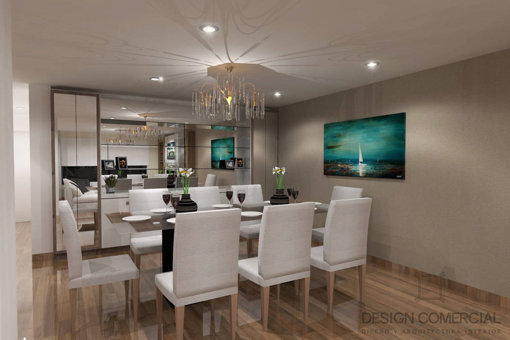 Proyecto de Diseño e Implementación Casa de la Molina, Design Comercial Design Comercial Modern dining room