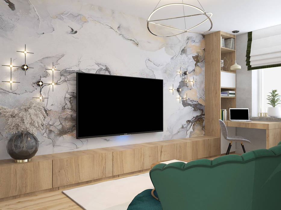 Эко минимализм для миллениалов, irindesignru irindesignru Living room Wood Wood effect