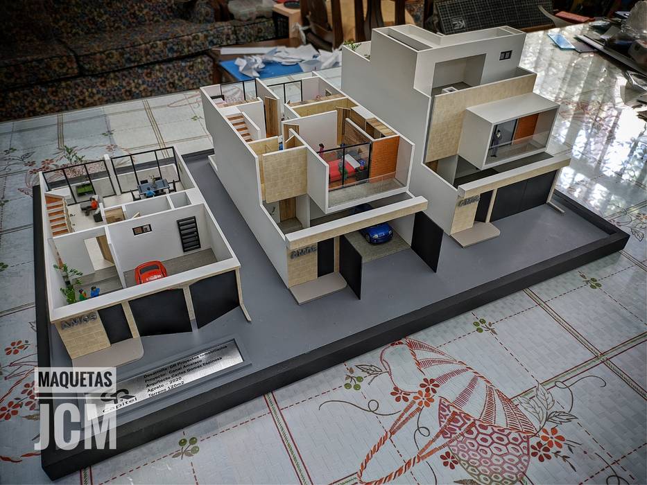 Casa Habitación 120m2 Esc 1:50, Maquetas JCM Maquetas JCM