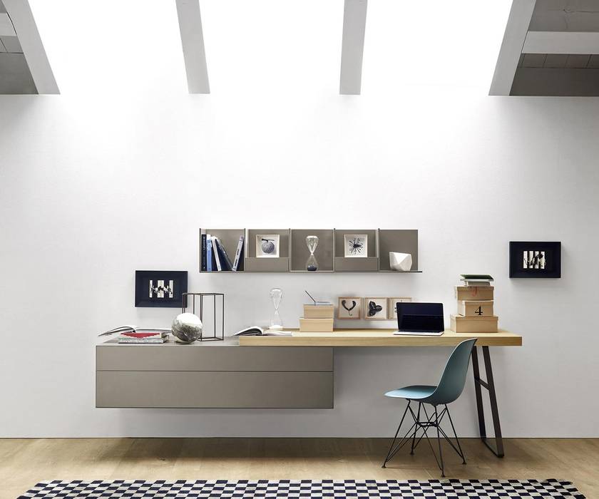 Für den Home Office Platz Livarea Moderne Arbeitszimmer Holzspanplatte exklusiv, modern, hochwertig, Home Office, Homeoffice, zwei Schubladen, Stauraum, Aufbewahrung, Schubladen, mit Schubladen