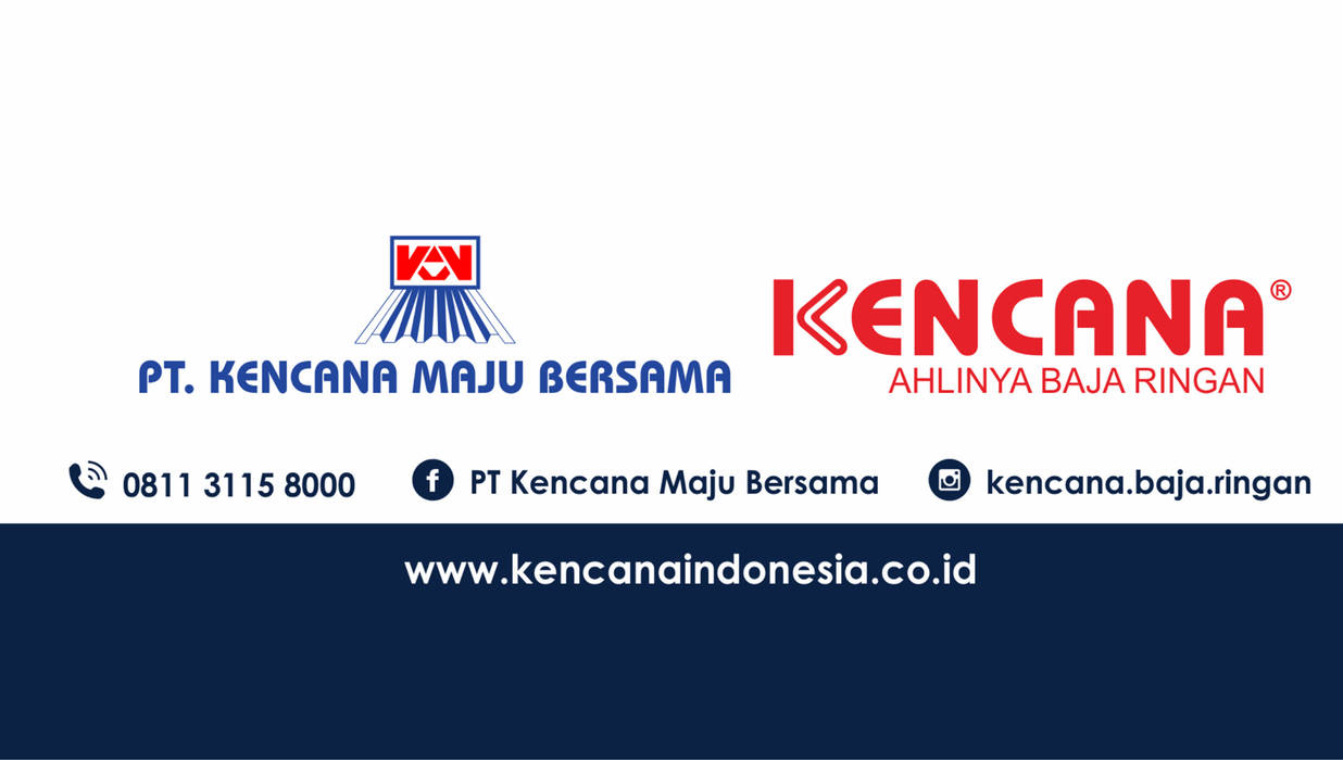 Cover Image - Kencana Maju Bersama, PT. Kencana Maju Bersama PT. Kencana Maju Bersama Atap galvalum, baja ringan, atap, dek lantai, kanalum, rangka atap, rangka plafon, penutup plafon, rangka dinding, genting metal, turbin ventilator, insulasi, arsitektur, bahan bangunan, material, distributor, aluminium, zinc