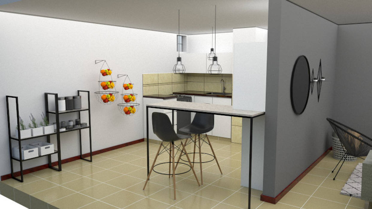 Cocina Arq. Melisa Cavallo Muebles de cocinas Mármol