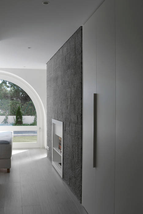 Villa Pasiva, IMAGINEAN IMAGINEAN Modern style bedroom Granite White