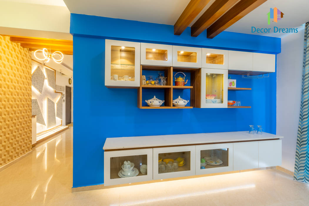 4 BHK Interior at Krishwi Dhavala - Ms Suwarcha, DECOR DREAMS DECOR DREAMS Modern dining room