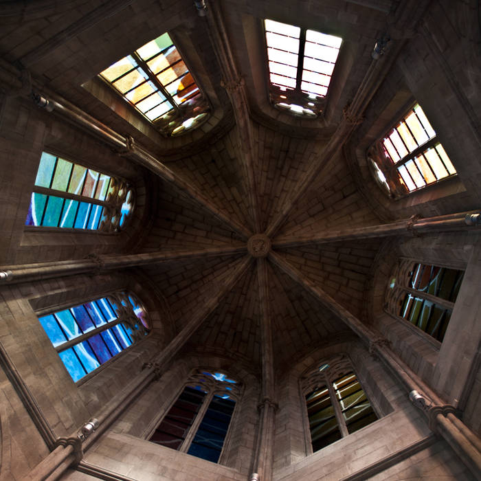 VITRALES | Basílica de la Seu de Manresa, Vidriera del Cardoner Vidriera del Cardoner Pintu & Jendela Gaya Klasik Kaca