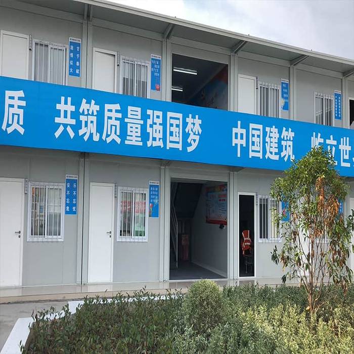 Two-story flat pack container office Suzhou Zhongnan Steel Structure Co., Ltd Prefabricated home