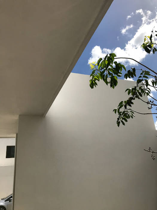 Construcción Fachada M.O. Fracc. Las Américas, Mérida, Yucatán, México, Contexto Arquitectura Contexto Arquitectura Casas prefabricadas Concreto