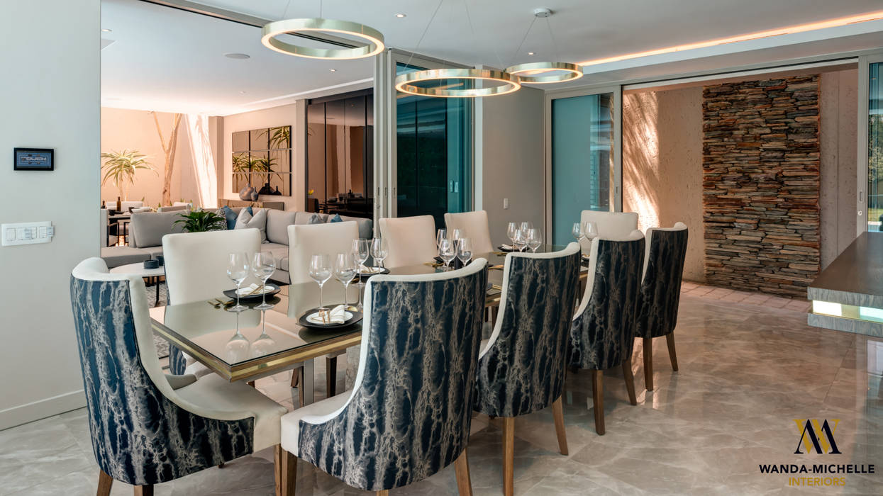 Luxury Dining Room Design Wanda Michelle interiors Modern Dining Room