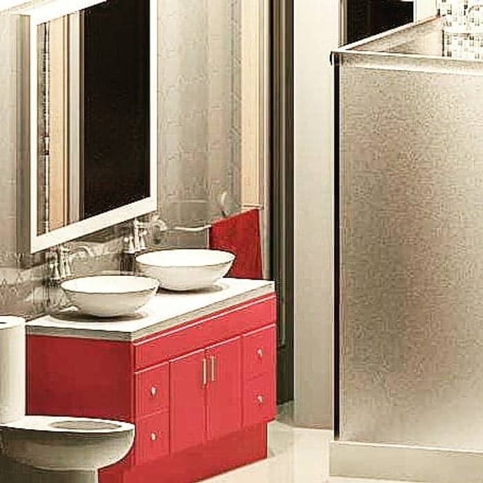 Proposta di arredo per il bagno al secondo piano Eleonora Pinelli Architetto Iunior Bagno moderno Bagno, Progetto, doppio lavabo