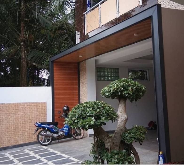 Rumah GGI, Alfaiz Design Alfaiz Design Moderne balkons, veranda's en terrassen Kunststof