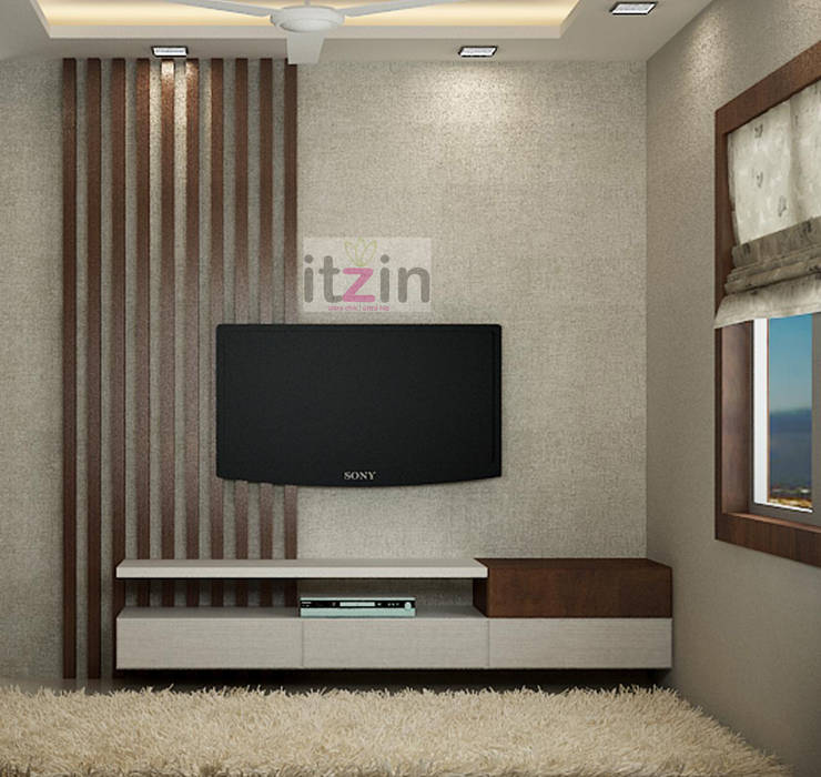 Living Room Itzin World Designs Modern living room Building,Property,Furniture,Television,Couch,Wood,Lighting,Interior design,Flooring,Architecture