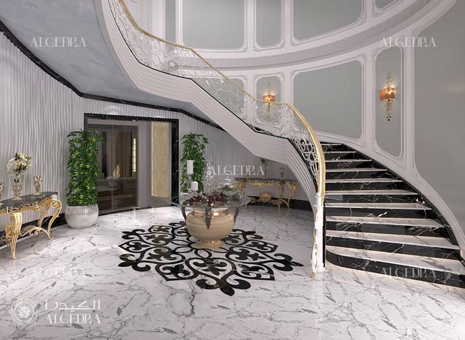 Villa entrance design ideas, Algedra Interior Design Algedra Interior Design Сходи