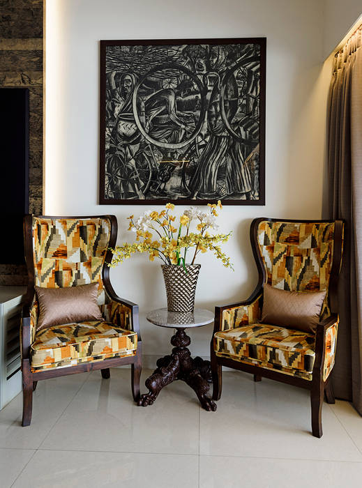 Colaba Residence, Mumbai , Inscape Designers Inscape Designers Eclectic style living room