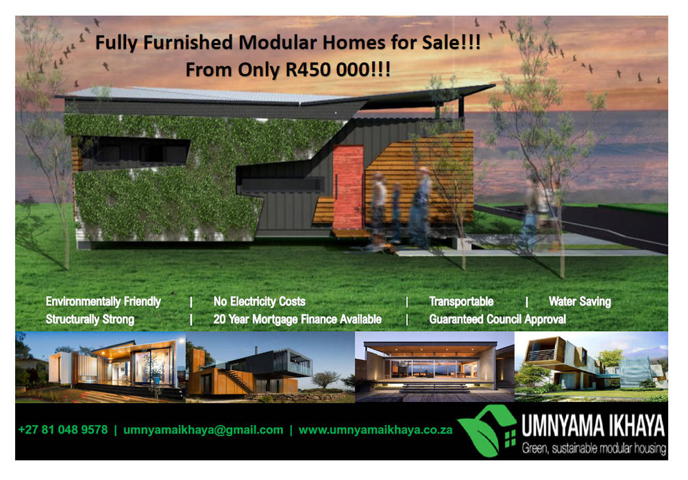 Modular Homes for Sale, Umnyama Ikhaya Umnyama Ikhaya Casas prefabricadas Aluminio/Cinc