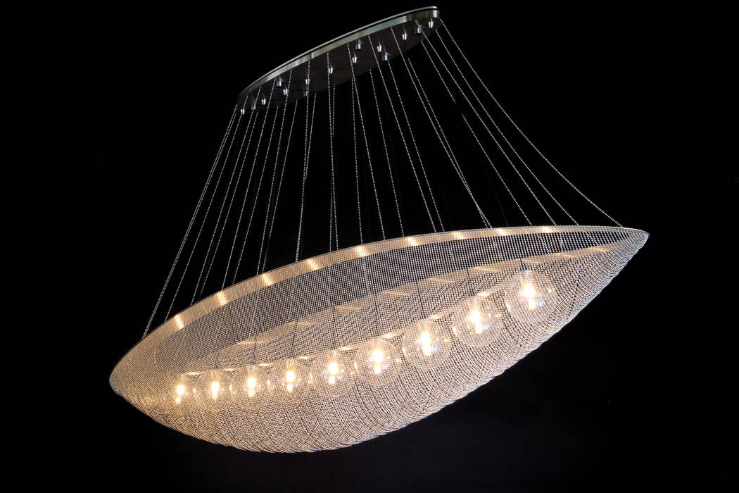 The Cocoon , willowlamp willowlamp Ruang Keluarga Modern Perak/Emas Lighting