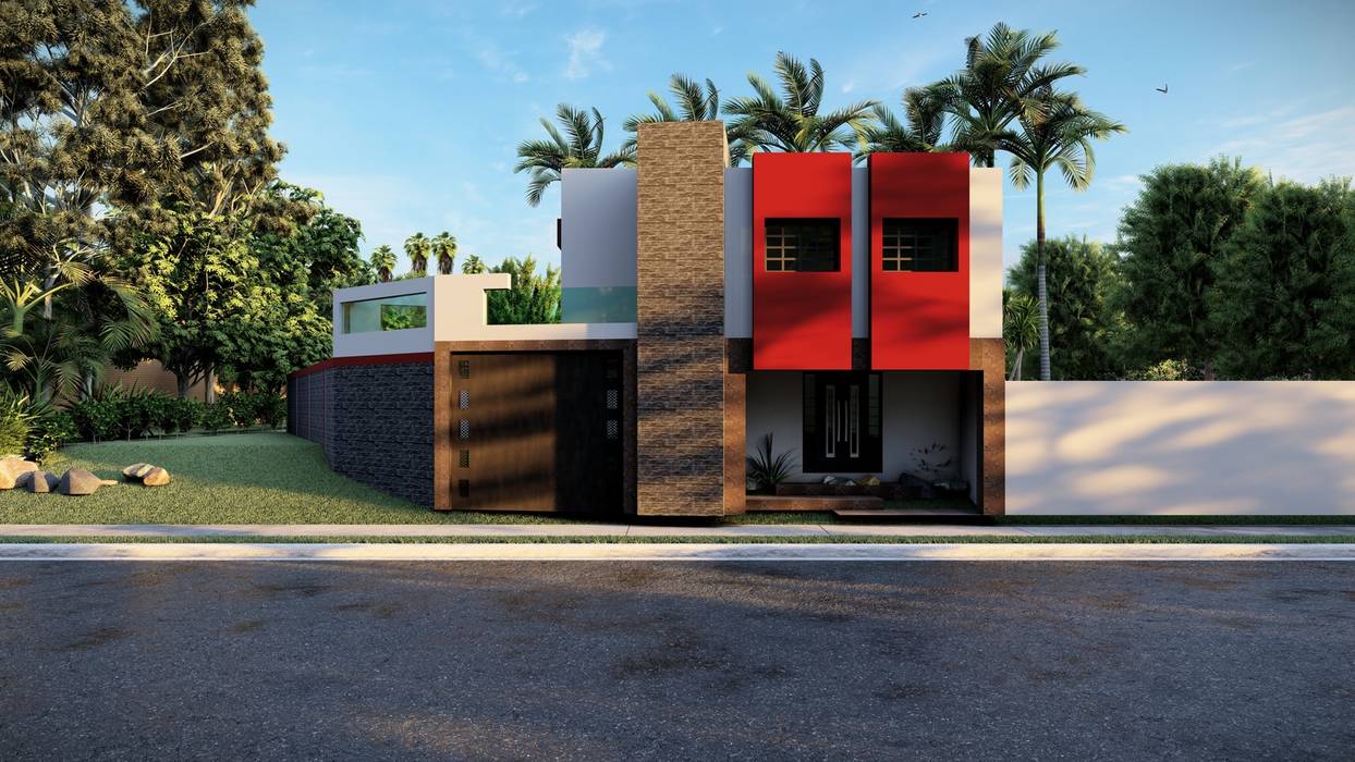 DISEÑO DE FACHADA, Dacsa Reynosa Dacsa Reynosa Multi-Family house Concrete