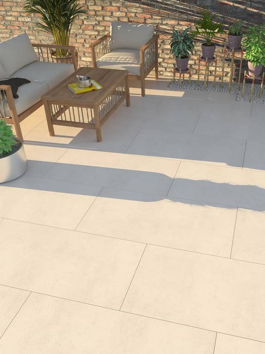 Porcelain Tiles Outside by Royale Stones, Royale Stones Limited Royale Stones Limited モダンデザインの ガレージ・物置