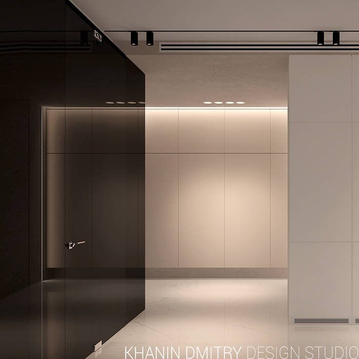 Квартира 2 в ЖК Алые Паруса, Dmitriy Khanin Dmitriy Khanin Minimalist corridor, hallway & stairs