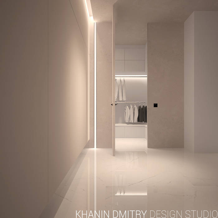 Квартира 2 в ЖК Алые Паруса, Dmitriy Khanin Dmitriy Khanin Minimalist corridor, hallway & stairs