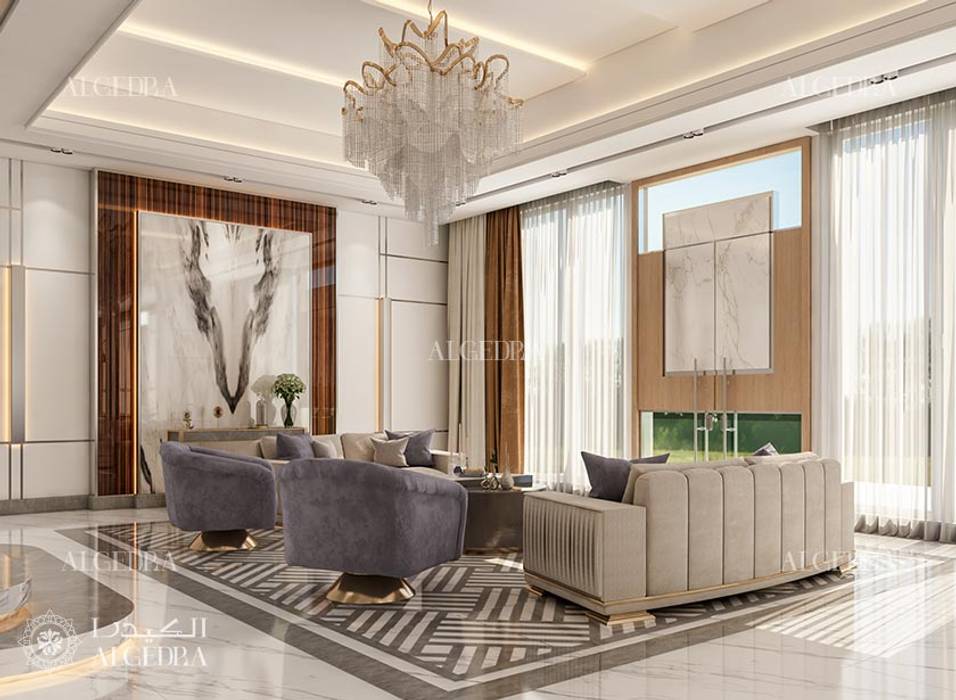 Contemporary Living Room Design In Dubai Algedra Interior Design Modern Living Room Homify