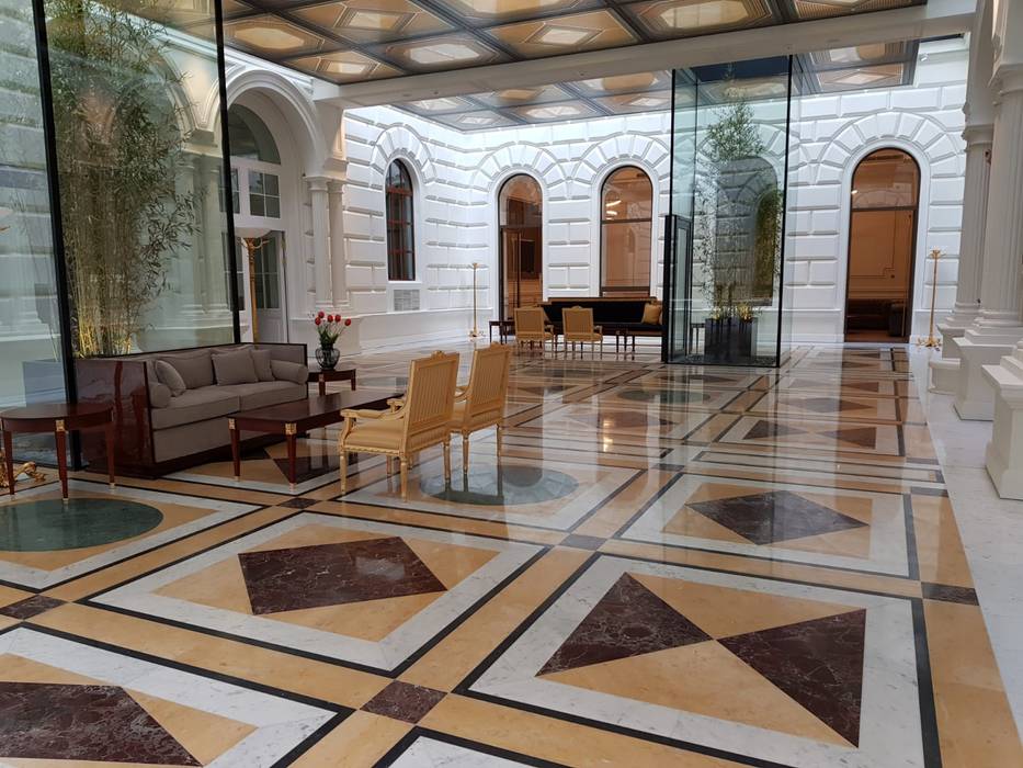 Palais Schottenring Vienna Lobby homify Boden Marmor Marmor, Made in Italy, Design, Klassik, Luxus, Ambiente, Carrara