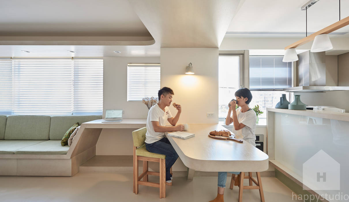 串連, 福研設計happystudio 福研設計happystudio Minimalist dining room