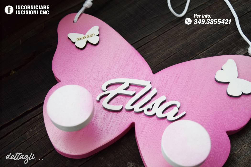 APPENDIABITI PER BAMBINI INCORNICIARE Stanza dei bambini moderna PLEXIGLASS CAKE TOPPER PASTICCERIA EVENT PLANNER WEDDING DAY EVENTI PERSONALIZZATI ,Accessori & Decorazioni