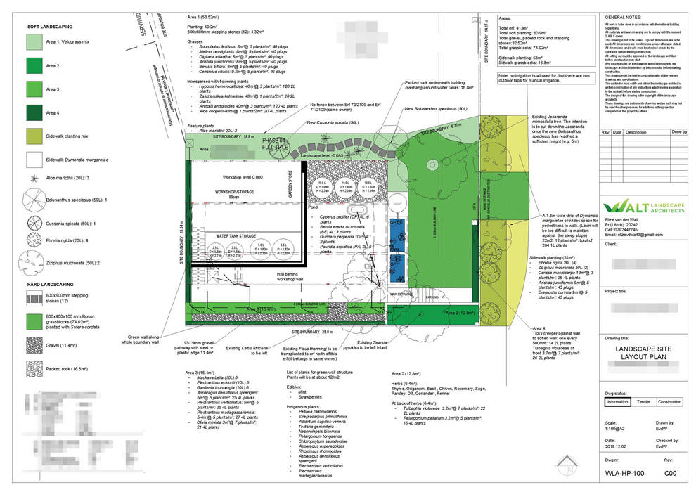 Residential Site Development Plan, Walt Landscape Architects Walt Landscape Architects Modern Garden