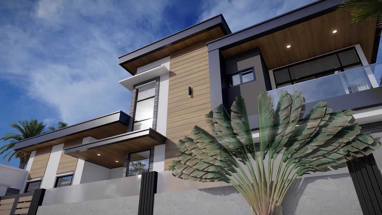 Quezon City Residence, Architect Manila Architect Manila 現代房屋設計點子、靈感 & 圖片