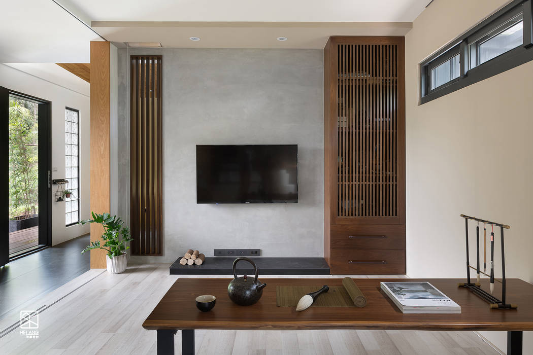 電視牆設計 禾廊室內設計 Asian style living room