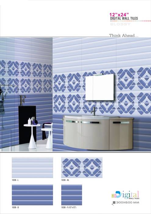 Digital wall tiles, Tiles Carrelage Pvt. Ltd. Tiles Carrelage Pvt. Ltd. Asian style living room Living room tiles