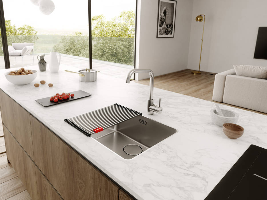 Mythos – die jüngste Beckenneuheit von Franke THE JOY OF PRECISION, Franke GmbH Franke GmbH Modern style kitchen Sinks & taps