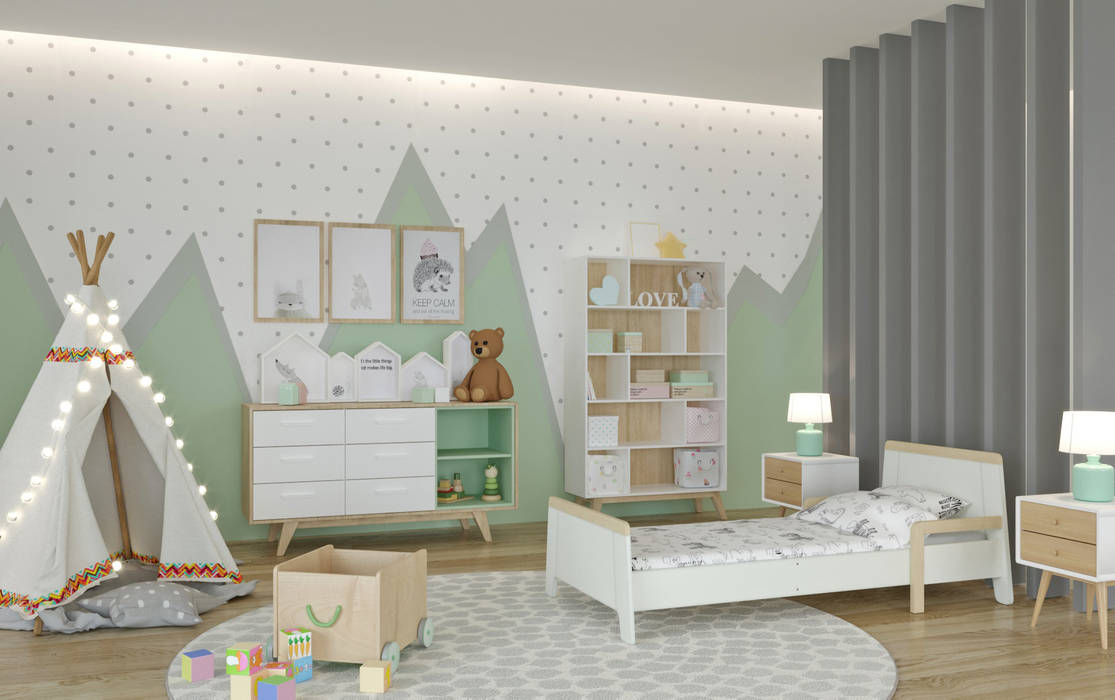 Coleção Nature, ADN Furniture ADN Furniture Kamar Bayi & Anak: Ide desain, inspirasi & gambar Beds & cribs