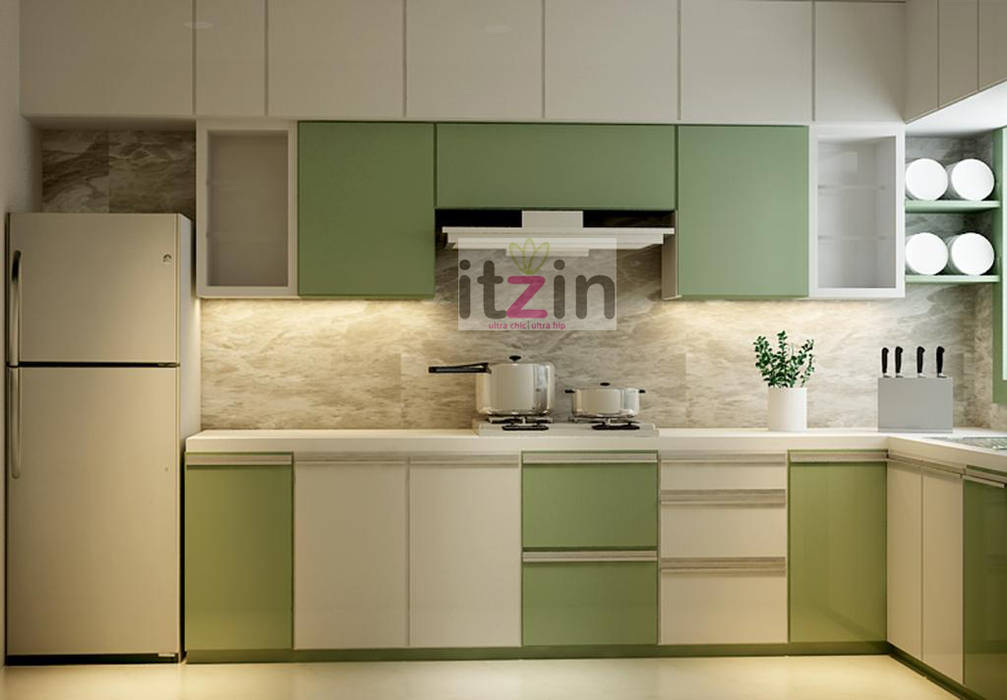 A Splash of Green Itzin World Designs Kitchen units