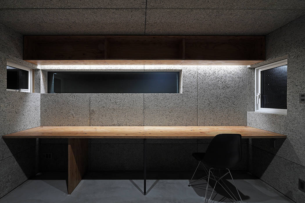 ＧＡＫＵの家, 一級建築士事務所 Atelier Casa 一級建築士事務所 Atelier Casa Modern Study Room and Home Office